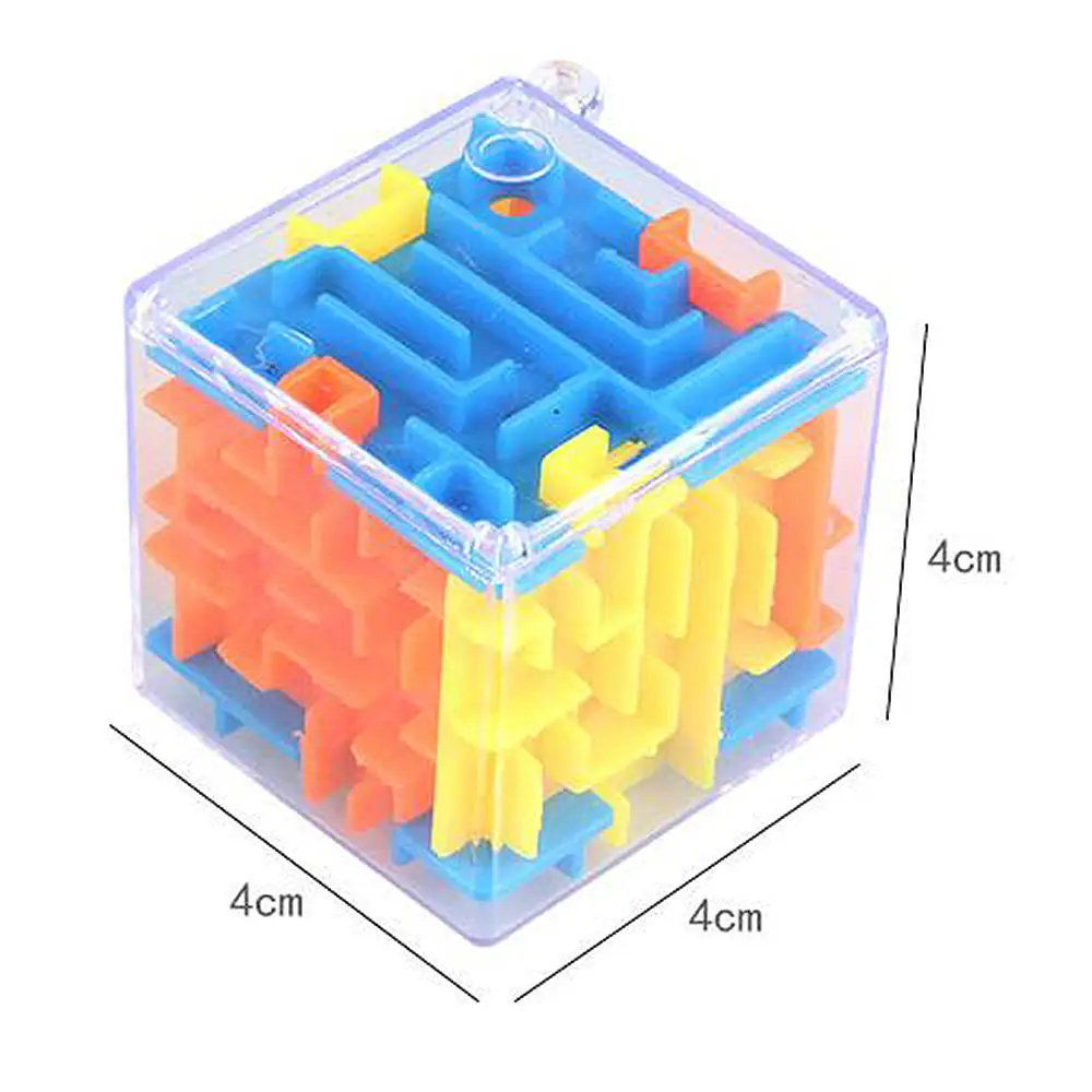 

New Creative 3D Mini Kids Piggy Bank Magic Maze Cube Puzzle Game Learning Toys Labyrinth Rolling Ball Toy for Chilren