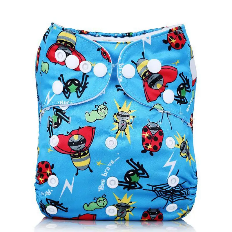 

Washable Baby Cloth Diapers Cover Cartoon Animal Diaper Adjustable Reusable Cloth Diapers