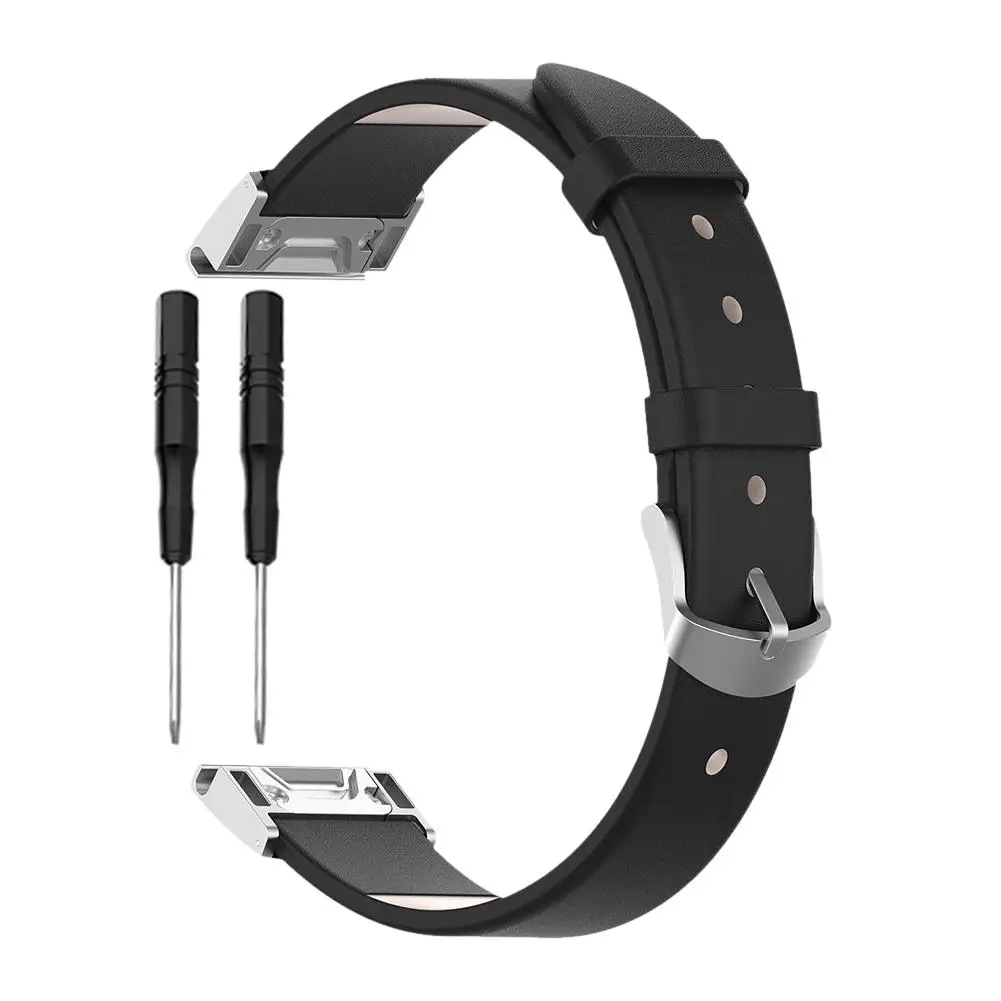 22 мм широкий Универсальный быстросъемный кожаный ремешок для Garmin Fenix 5 Fenix5 Plus