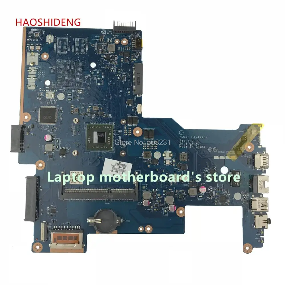

HAOSHIDENG 764260-501 764260-001 ZS051 LA-A996P Mainboard For HP 15-G motherboard A8-6410U fully Tested