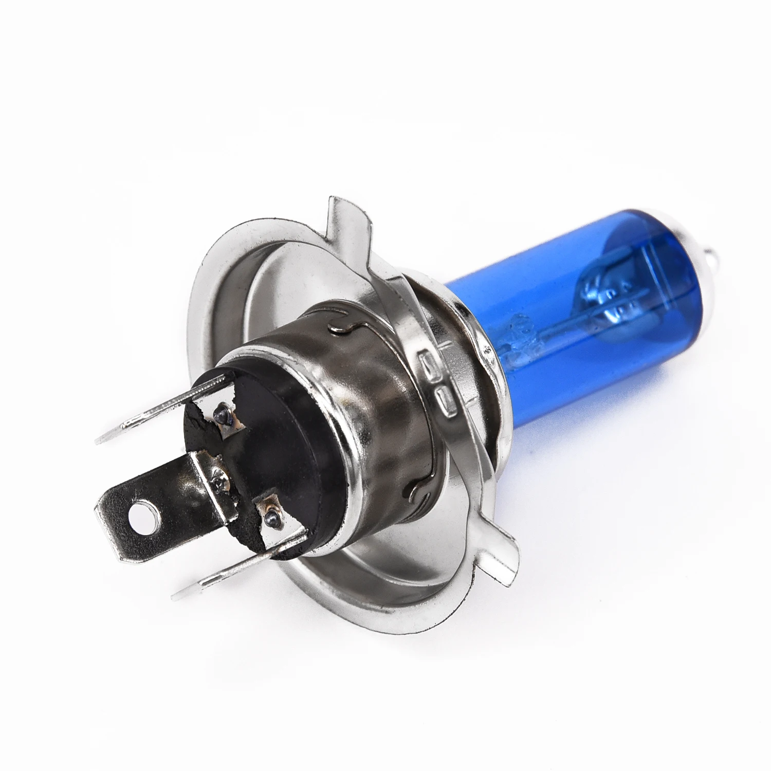 

2x H4 100W 6000K Car Xenon Gas Halogen Headlight Headlamp Lamp Bulbs Blue Shell