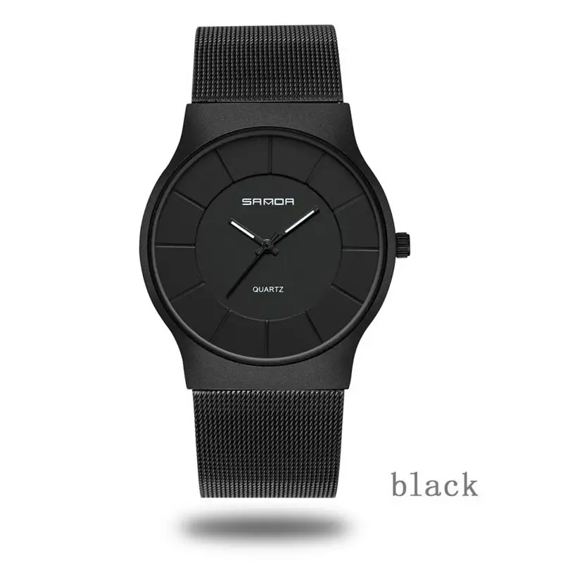 

SANDA Hot Sale Blue Light Glass Fashionable Casual Unisex Mesh Strap Watch