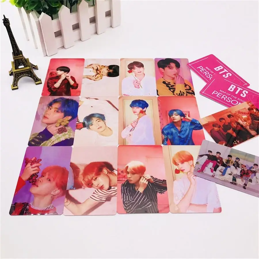 

Kpop Map of The Soul: Persona PVC Photo Cards JIMIN JUNGKOOK Cute Photocard Cards 4pcs/set
