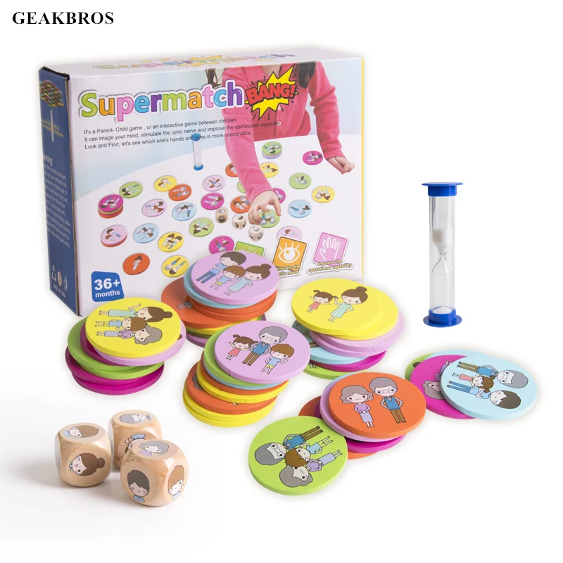 

Children Montessori Toys Picture Match Parent-child Interaction Games Improve Concentration Kids Baby Early Education Toy Gift