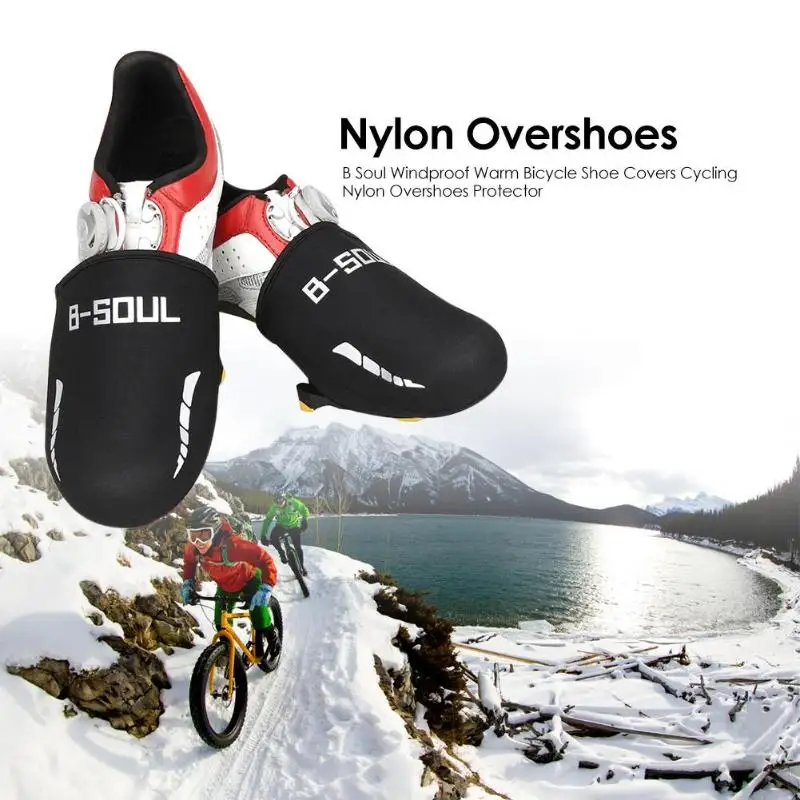 Windproof Warm Bicycle Shoe Covers Bike Cycling Sports Toe Cap Cover