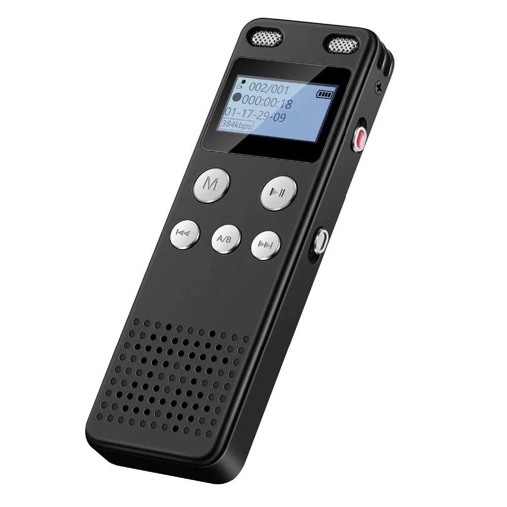 

Savetek USB Pen 8GB 16GB Voice Activated Digital Audio Voice Recorder Timer Mp3 Player Recording TF Card 384Kbps Thrill Speaker