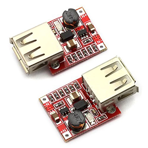 

2pcs Mini DC 3V to 5V 1A USB Output Step-up Charging Module Battery Converter for Mobile Mp3 Phone Charging DIY Power Supply C