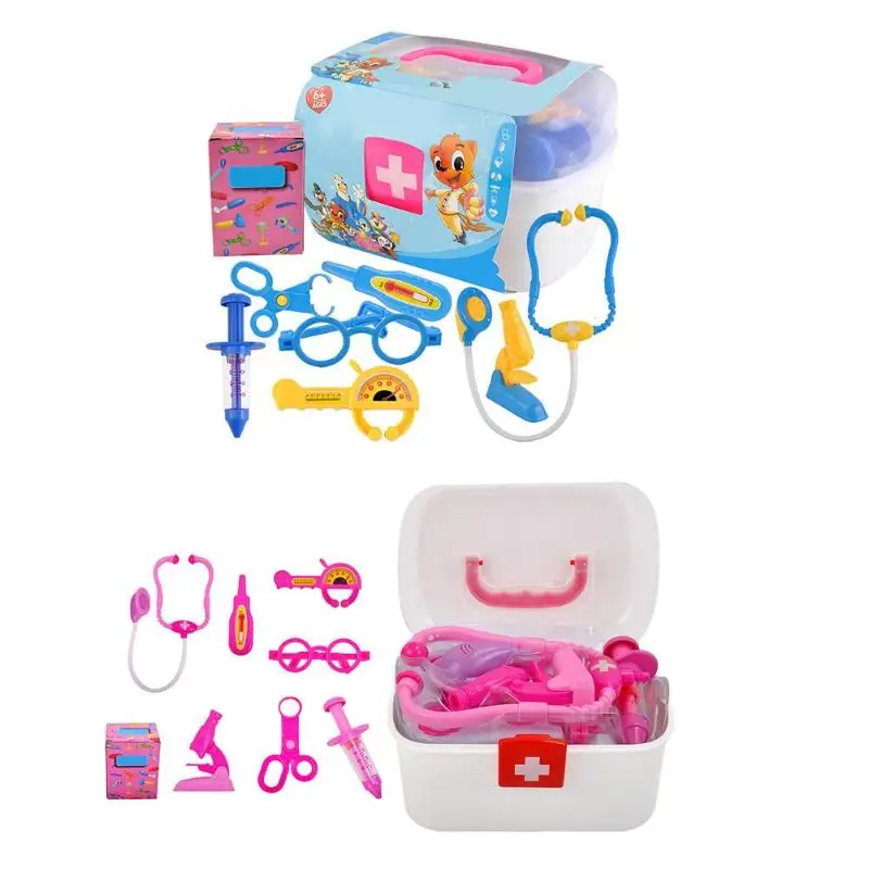 Kids Children Role Play Doctor Nurse Toy Medical Set Kit Plastic Carry