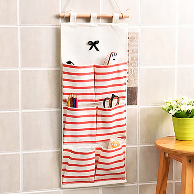 Oxford Cloth Hanging Wall Hanging Storage Pocket 3 Pockets Wall Mounted