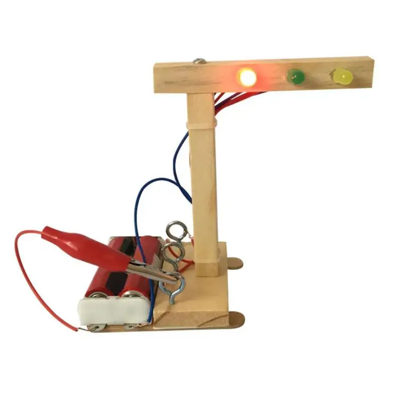 

Toy For Children DIY Traffic Light Assembled Puzzles Scientific Experiment Montessori Educational Mini Model Early Learning Gift