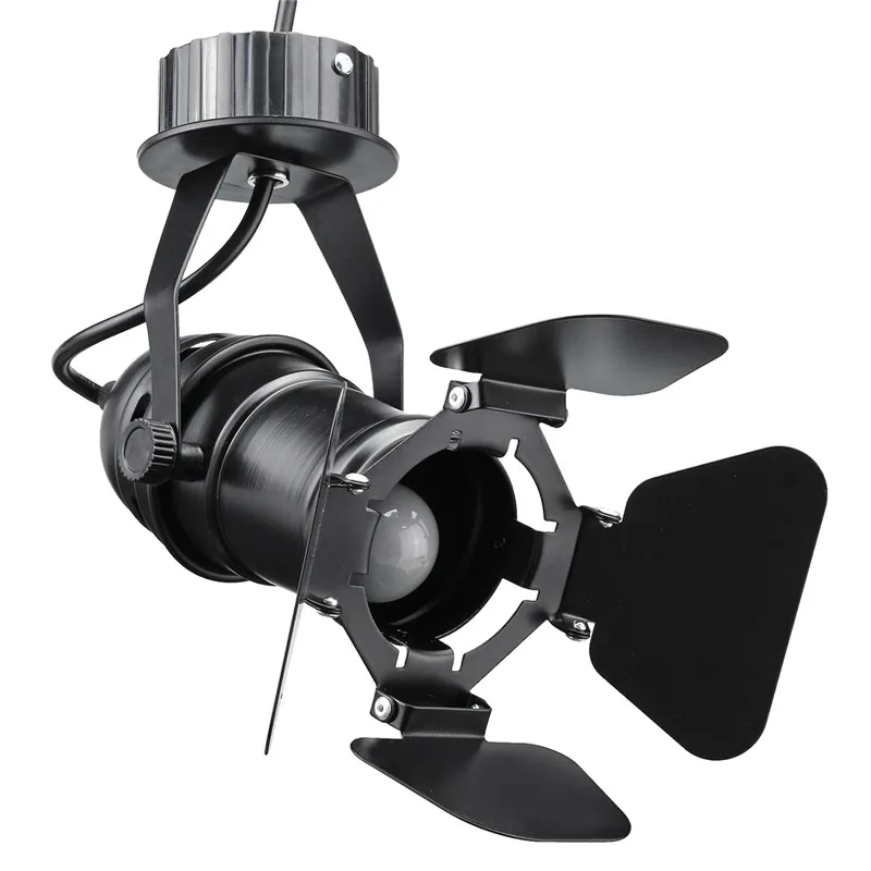 Günstig Retro Industrielle Led deckenleuchte 110 v 220 v E27 Birne Indoor LED Lampe für Kaffee Shop Kleidung Shop bar Kunst Ausstellung Studio