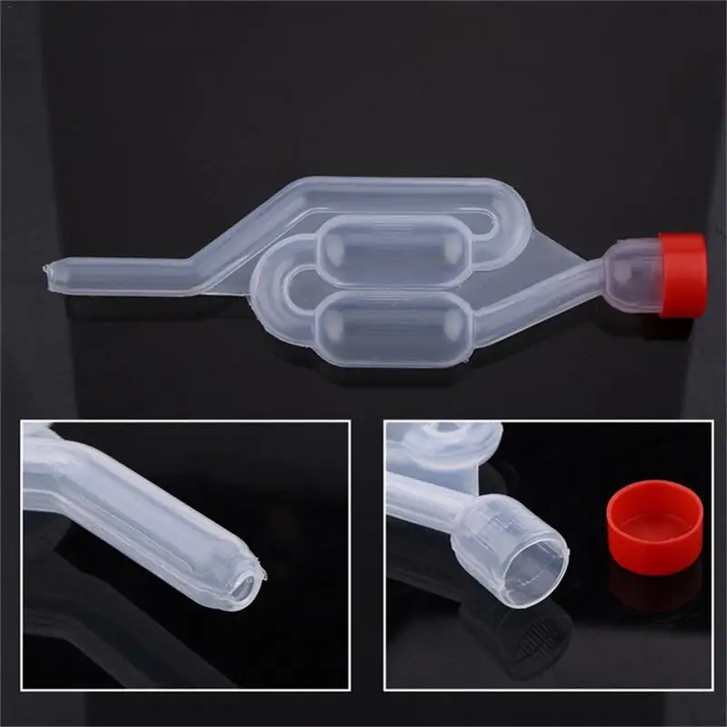Homemade wine Vent Air lock Exhaust One-way Home Brew Wine Fermentation Airlock Check Valve Water Sealed Valves Plastic Air Lock