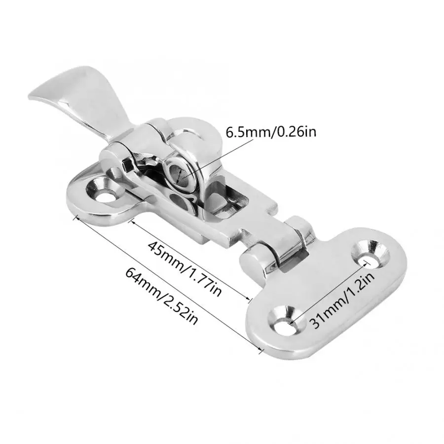 Нержавеющая сталь Морская Лодка Палуба замок палуба Засов шкафчик Аппаратные аксессуары палуба защелка