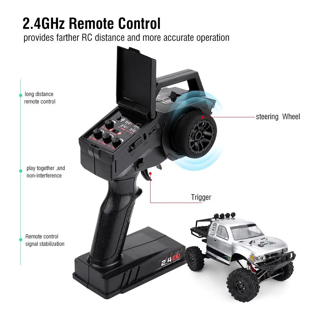 2 4 GHz 4CH 1/10 4WD электрический пульт дистанционного управления двойной руль