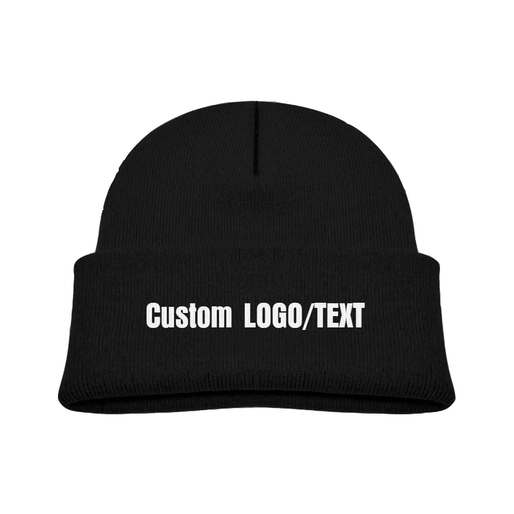 

Custom Personalised Knit Beanie Children Hat Cap Any Text, Logo, Photo for Kids