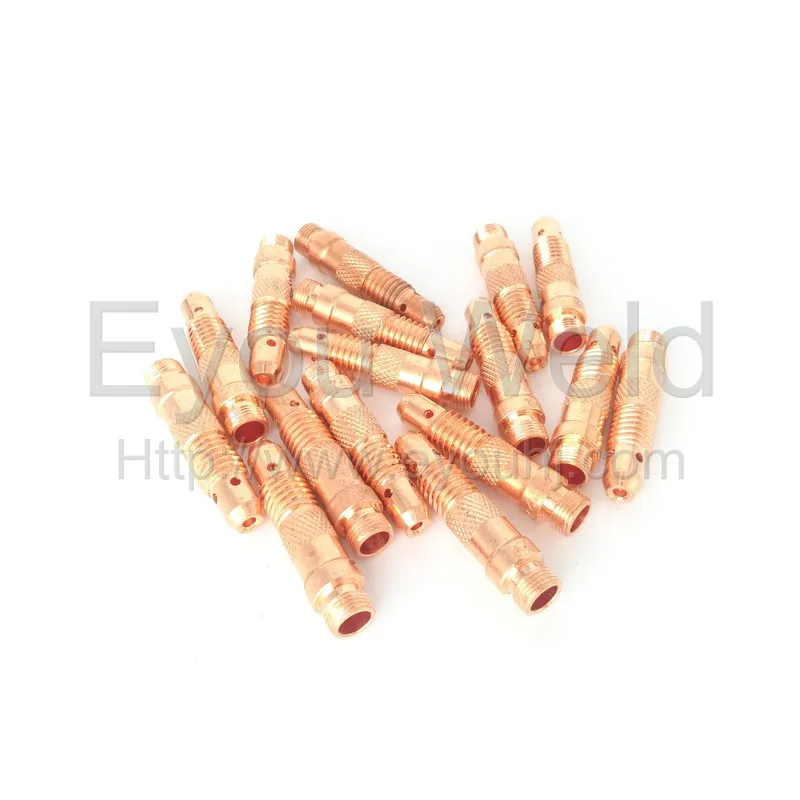 

10pcs common Collect Body For TIG Weld WP17 WP18 WP26 Torch [10N30-1.0mm/10N31-1.6mm/10N32-2.4mm/10N28-3.2mm/406488-4.0mm]