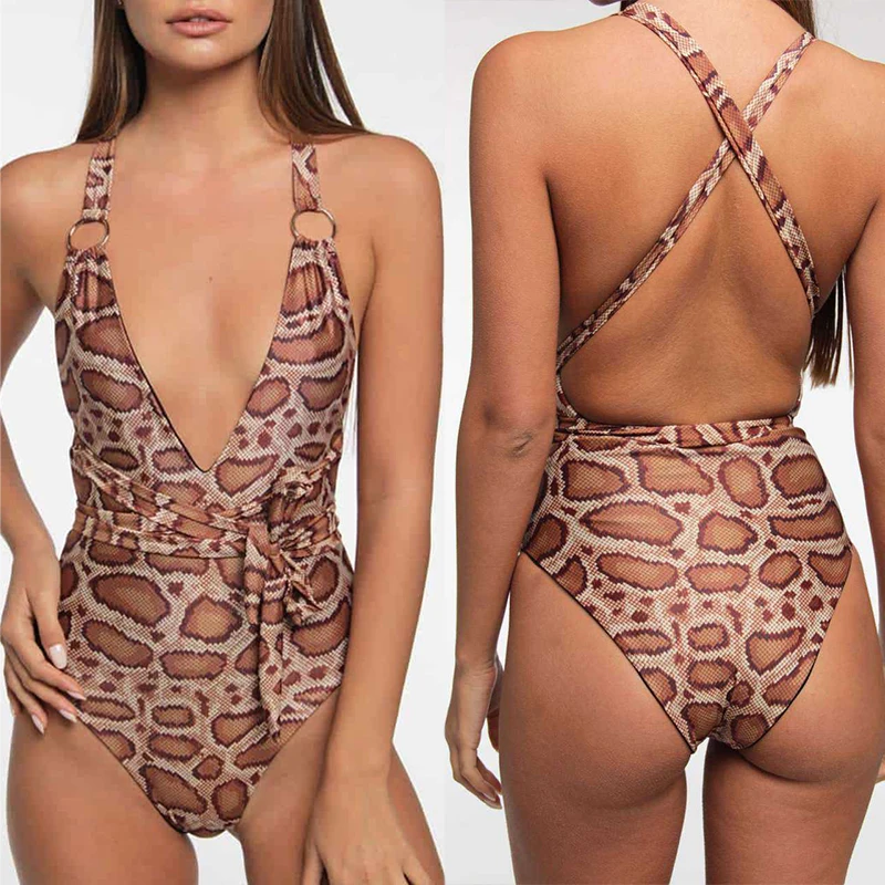Бикини Bikinx бразильское леопардовое бикини 2019 кольцо сексуальный купальник