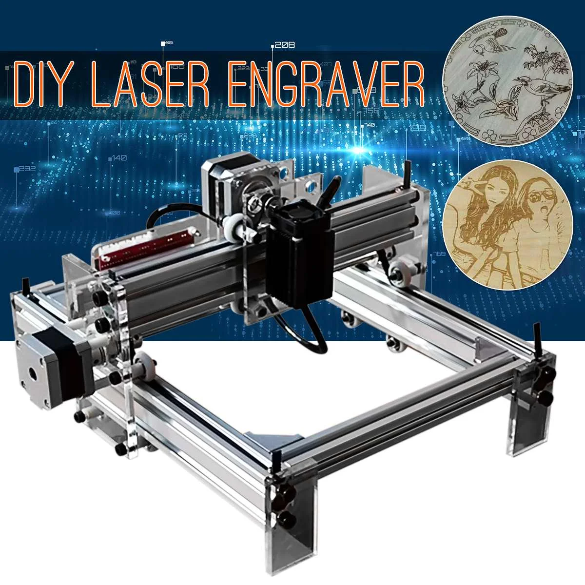 New 200mw DIY Laser Engraver Machine CNC Laser Machine Wood Router for