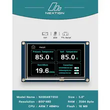 Nextion NX8048T050-5," HMI интеллектуальный сенсорный дисплей USART TFT lcd модуль через Nextion Editor использует простой ASCII