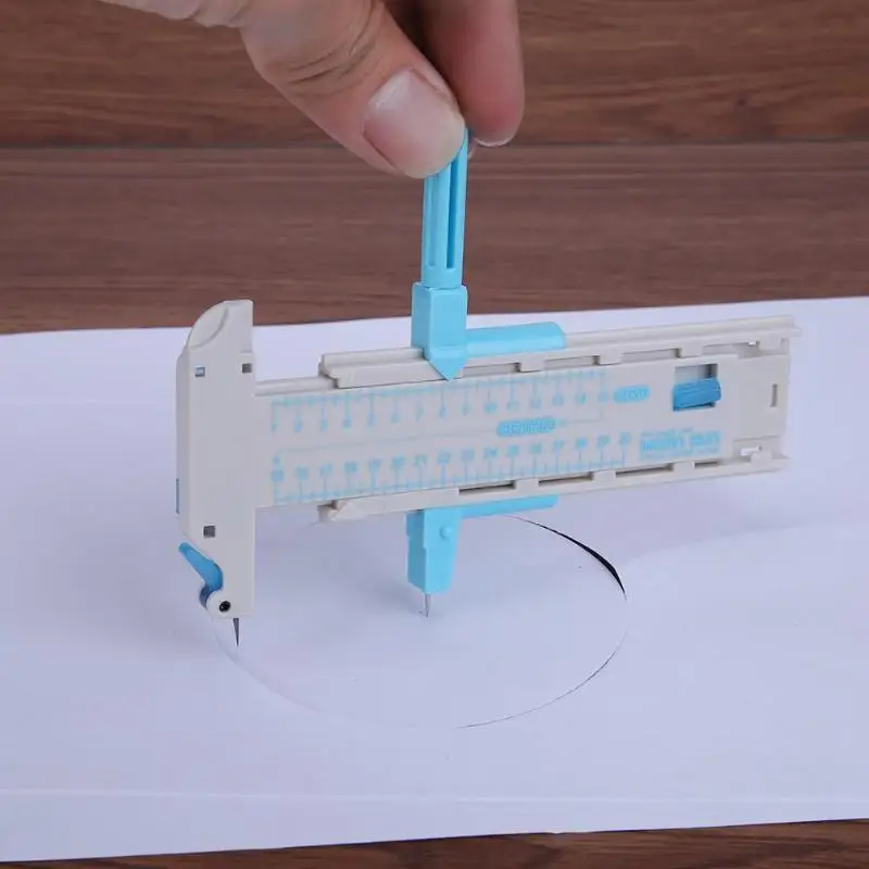 Alloet резак с компасом Круглый круглый нож DIY термоусадочная пленка Скрапбукинг