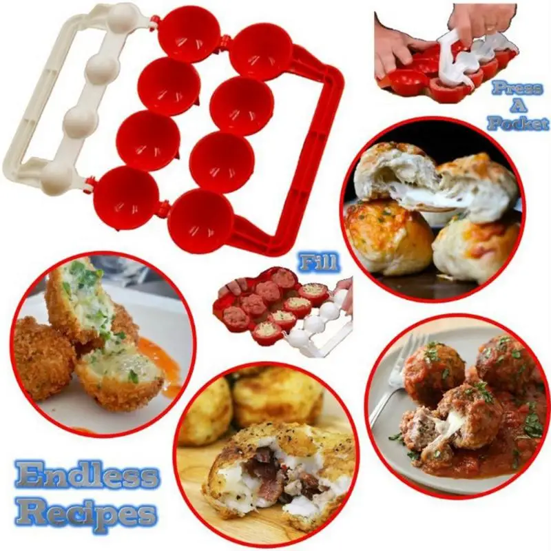 Оптовая продажа 1 шт. Pro Maker Newbie meatbills мясо Рыба Форма для фарша Рождество кухня
