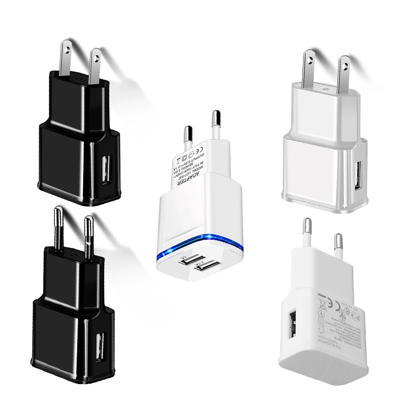 

Quick EU US Charging Wall Plug Adapter 5V/2A Fast Travel USB Charger Universal For IPhone Huawei LG Xiaomi HTC Android Phone