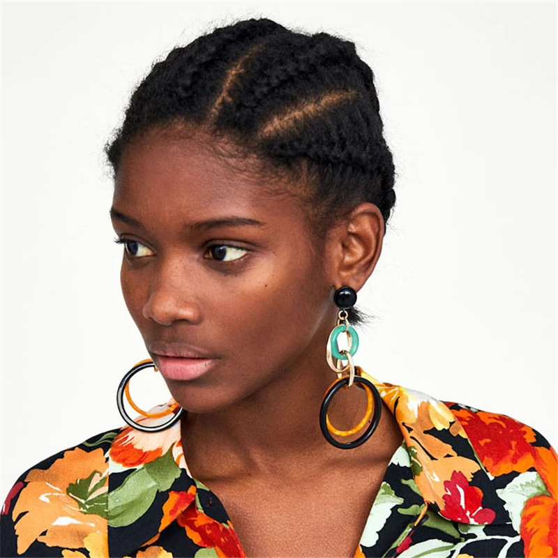 

Big Fringe Tassel Earrings For Women Black Christmas Earrings Hanging Long Wedding Party Earings Fashion Jewelry 2019 Bijoux