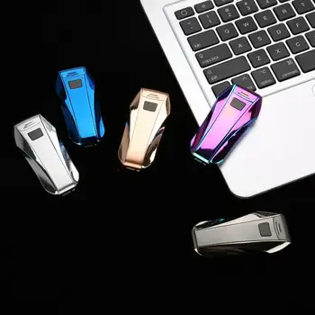 

USB Rechargeable Windproof Cigarette Lighter Male Gift Fingerprint Sensor Type Power Display Cigarette Lighters Smoking Accessor