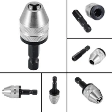 Quick Change Convertor Adapter Chuck Hex Shank Hand Keyless Drill Bits For Power Tools Quick Change Convertor Adapter Chuck Hex Shank Hand Keyless Drill Bits For Power Tools