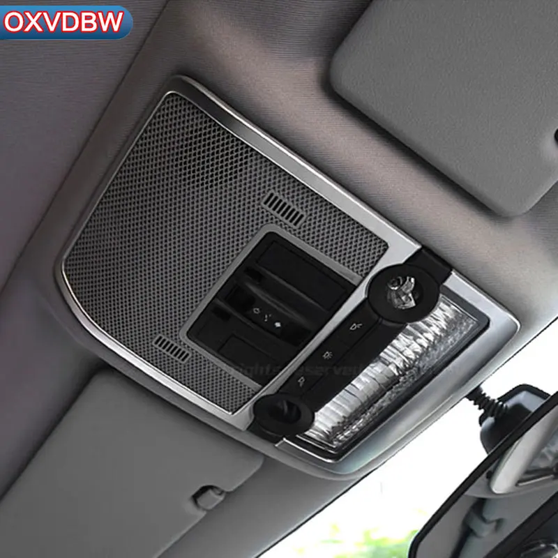 

For bmw f15 f16 Stainless steel Front and rear reading lamp Panel Decorative Frame Cover Interior Sticker x5 x6 Accessories