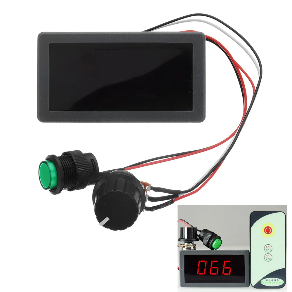 

DC 6V/12V/24V 6A/8A PWM Motor Speed Controller Digital LED Display Variable Speed Regulator With IR Remote Controller Module