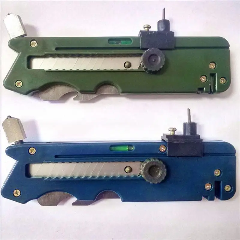 

Multifunction Bottle Opener Cutter Outdoor Props Glass Tile Cutters Plastic Six-wheel Metal Cutting Tool Measuring Ruler Tools