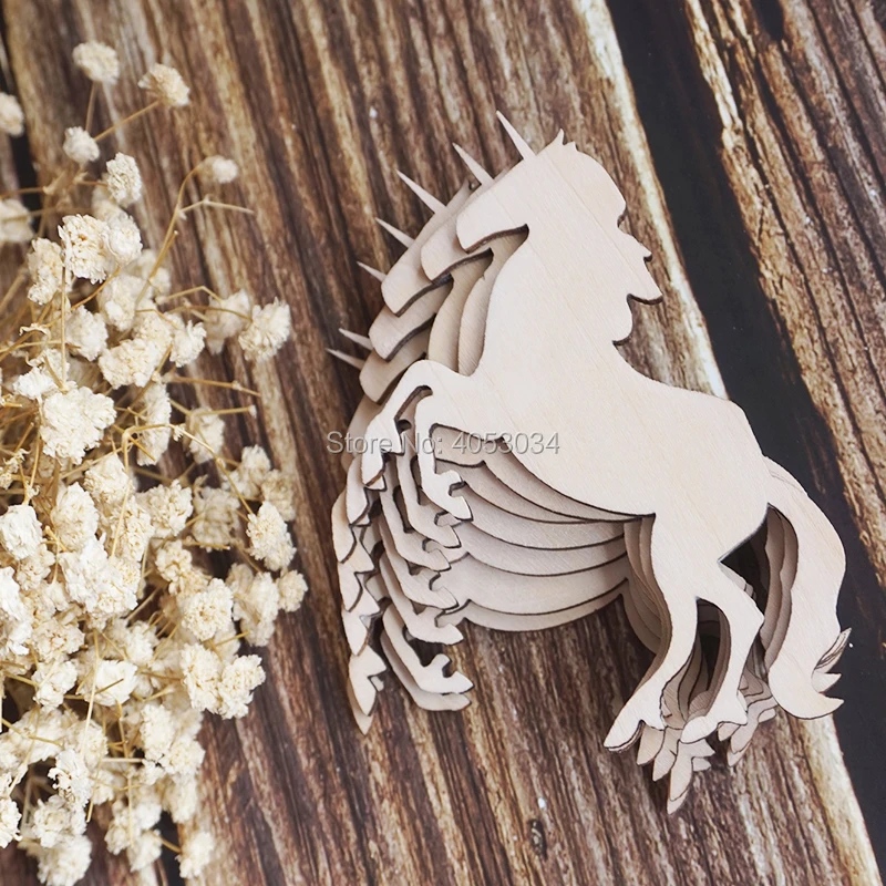 

Wooden Unicorn Shape for Crafts - Laser Cut - Unicorn Birthday - Unicorn Cut Out - Unicorn Party