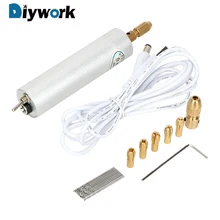 DIYWORK 19 шт./компл. миниатюрный инструмент 4 в мини электрический гравировальный электроинструмент аксессуары портативный резчик набор ручек