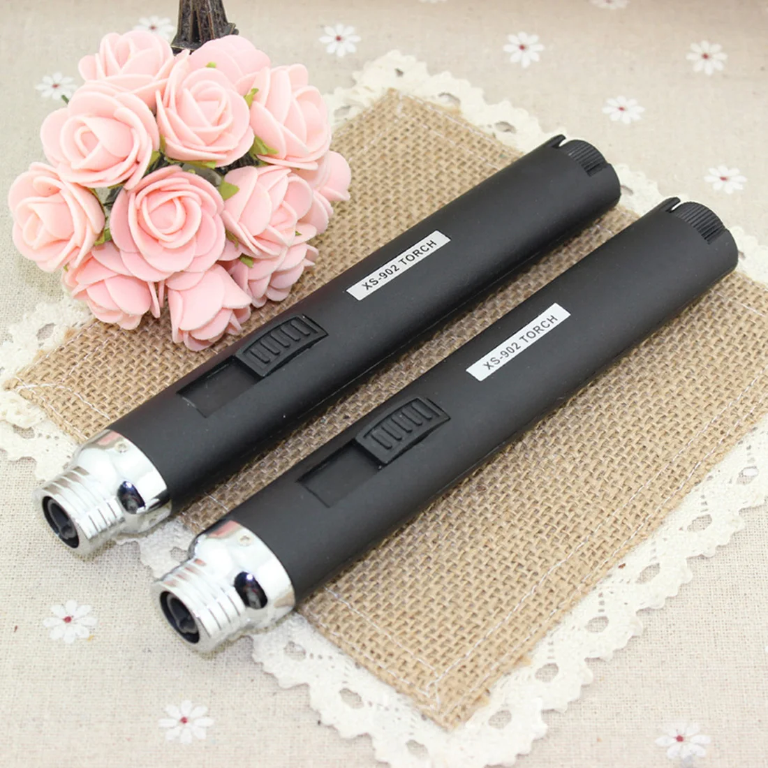 

Windshield pen welding torch Outdoor Lighter Jet Flame Butane Gas Refill Lighter Welding Soldering Torch Pen