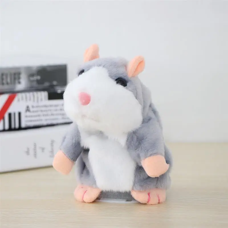 

Talking Hamster Mouse Pet Christmas Toy Speak Talking Sound Record Hamster Educational Plush Toy for Children Christmas Gift
