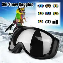 Анти-туман, защита от пыли, ветер, Лыжный спорт, снежные очки, линзы, очки для сноуборда, солнцезащитные очки, УФ 400, двойные линзы, для мужчин и женщин, зимние очки для сноуборда