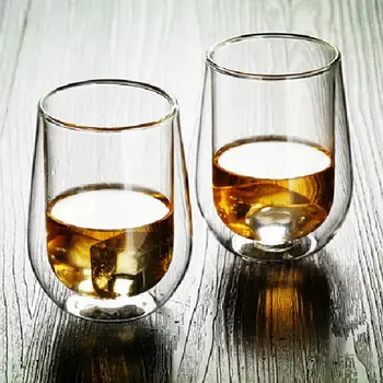 

Originally Sell 200ml/250ml/450ml Heat Resistant Double Wall Glass Kungfu Tea Drinkwear Cup Drink Health Regimen Mug Coffee Cup