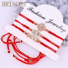 Браслеты в богемном стиле Дерево жизни женщины с плетеной веревкой бисером сглаза шарм браслеты со стразами регулируемое сердце Мода счастливый