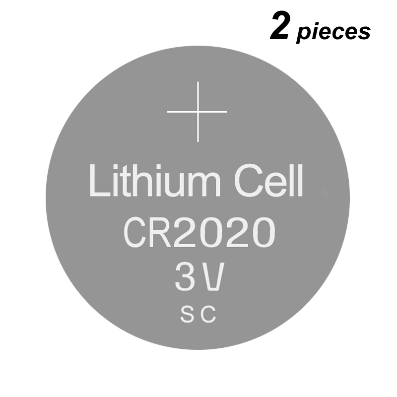 

Lithium Button Cell Battery CR2020 3V Coin CR 2020 2Pieces