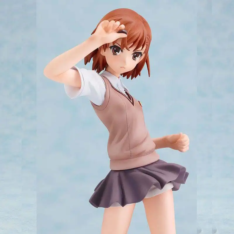 Новинка 18 см электро мастер Toaru Kagaku no Rail Gun Mikoto Misaka экшн Фигурка Игрушка Аниме Toyes в