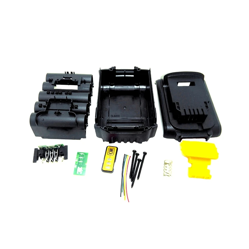 Для Dewalt 18 V 20 Замена батареи пластиковый корпус 3.0Ah 4.0Ah DCB201 DCB203 DCB204 DCB200 литий-ионный