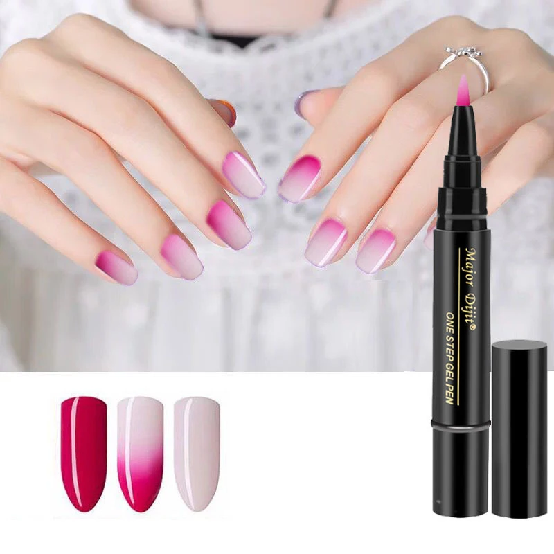 

Major Dijit Liquid 1 Resin 3 In 1 Step Glue Nail Glue Gel Nail Polish Temperature Change Gradient Nail Pen Color Change Lastin