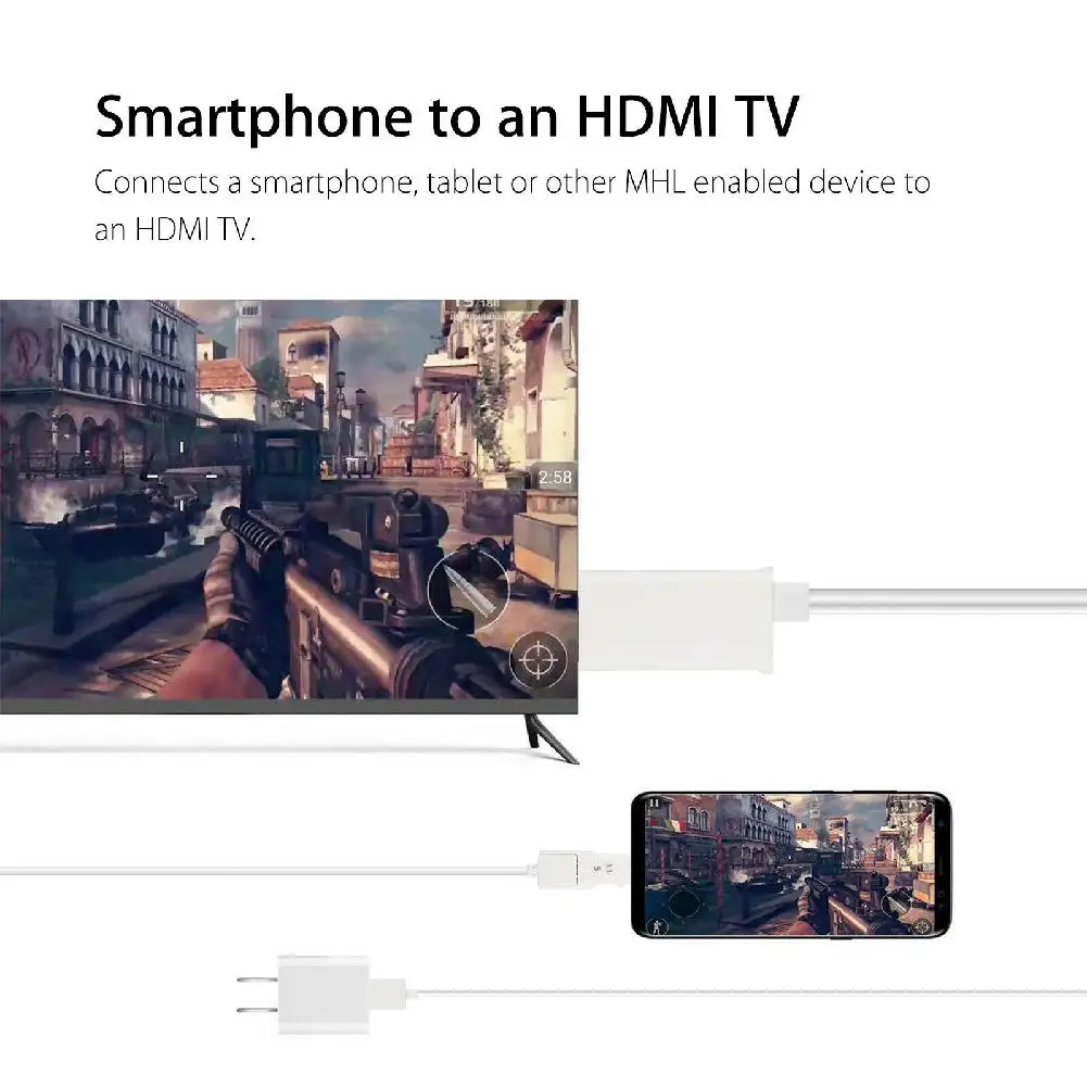 Микро USB к HDMI HD 1080P ТВ кабель адаптер для Android samsung телефон планшет