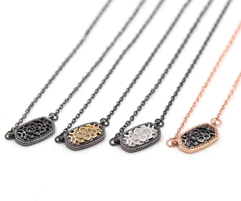 

Fashion Small Filigree Small Oval Choker Necklace for Women