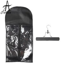 5 комплектов волос складной чемодан для хранения волос для наращивания носитель пылезащитный костюм чехол 5 сумок+ 5 вешалок