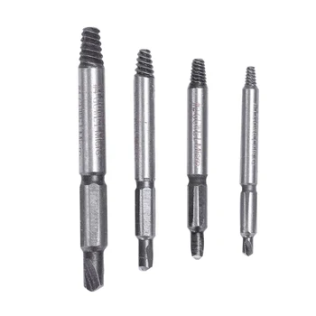 

4Pcs Carpentry Screw Extractor Drill Bits Out Remover Bolt Stud Tool For Metal Damaged Tool Kit