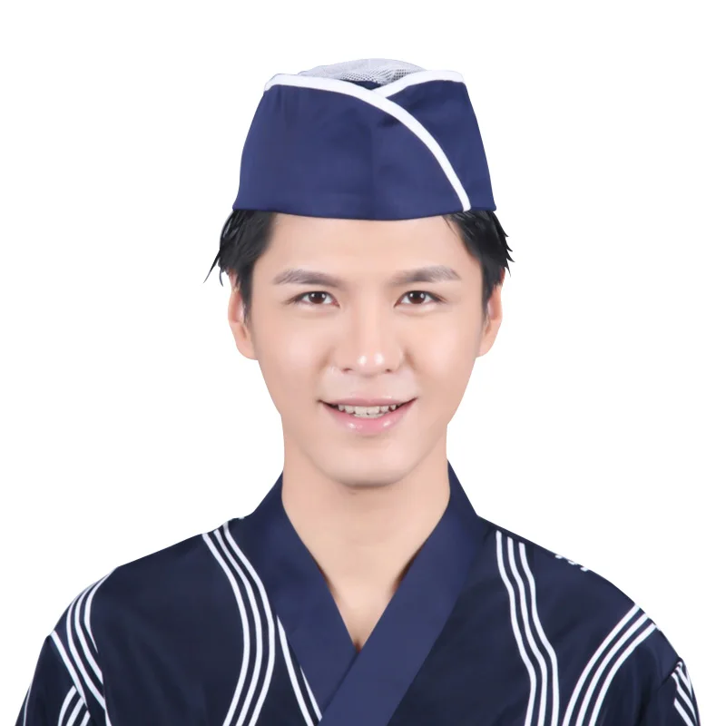 

New Chef Hat Unisex Waiter Hat Sushi Chef Japanese Restaurant Uniform Cooking Cap Men Women Kitchen Restaurant Chef Hat