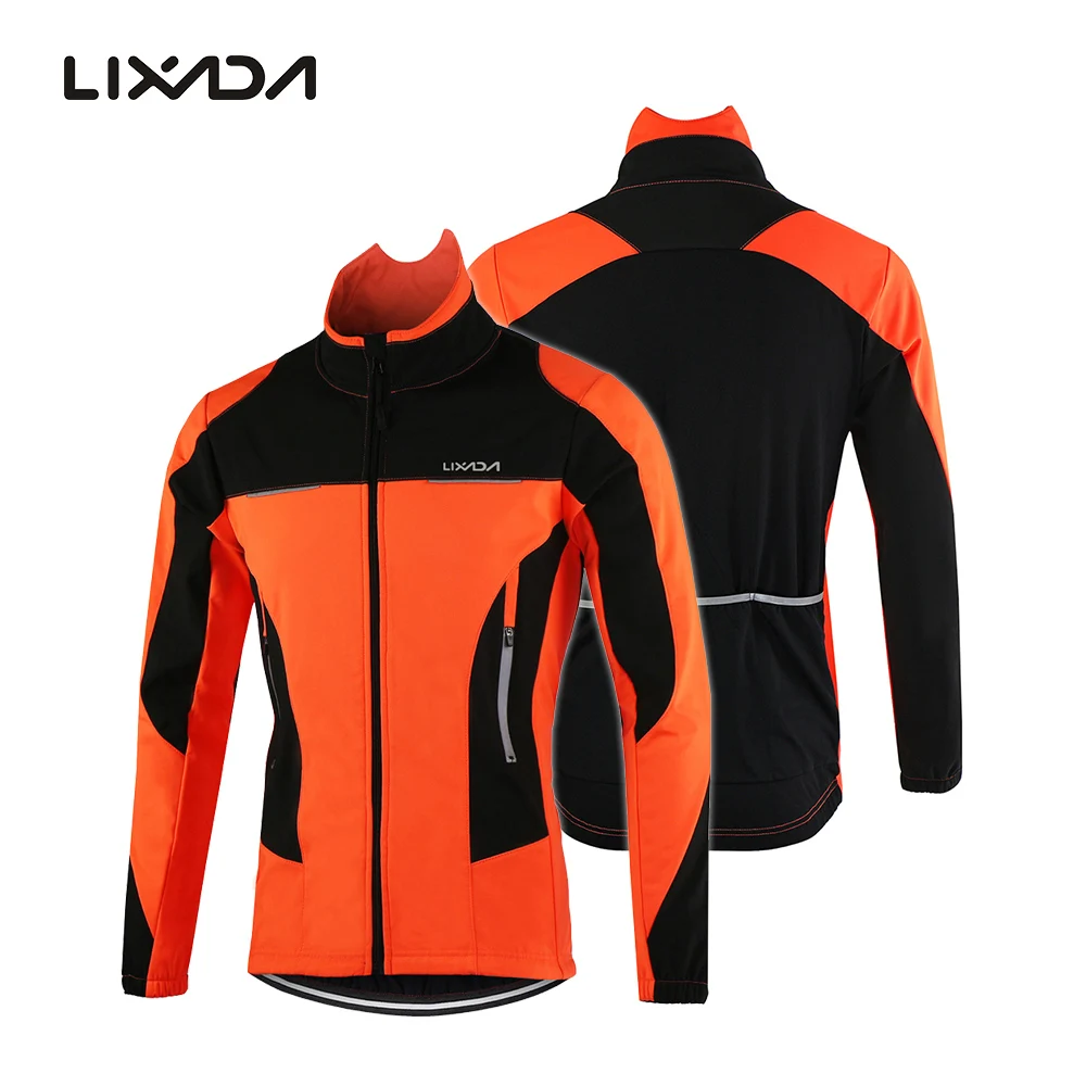 Lixada мужская куртка для велоспорта, зимняя теплая дышащая удобная куртка с длинным рукавом, водостойкая Спортивная одежда для верховой езды