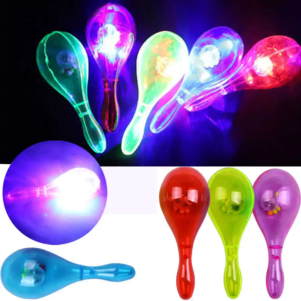 

LED Flashing Toys baby rattle Percussion Musical Instruments Kids toys Sand Hammer Party toys for children